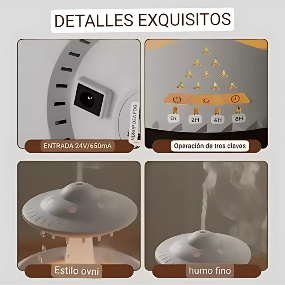 Humidificador Lluvia Aromaterapia